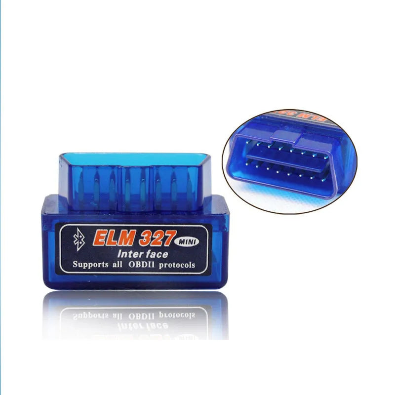 Mini Bluetooth OBD2 ELM327 car diagnostic scanner with 5.1 connectivity.