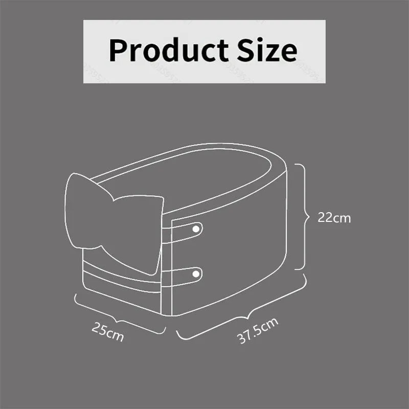 Car central control front seat pet bed in cloth material, suitable for dogs