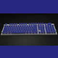 Set of 108 PBT keycaps with double-skin pudding cream design in various colours for mechanical keyboards.
