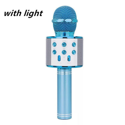 Wireless Microphone Bluetooth Mini Home KTV Speaker with optional lights