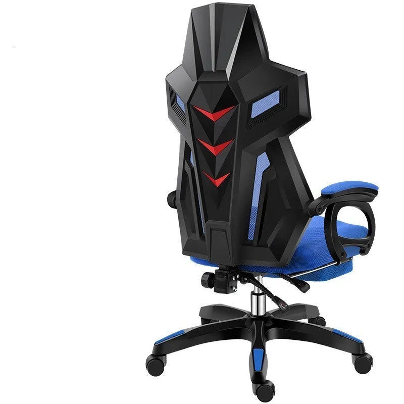 Upgrade black frame ergonomic swivel office chair with mesh backrest and latex cushion in black mesh colour option