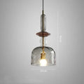 Glass macaron candy chandelier light for bar counters with adjustable height cord