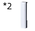 3D RGB voice-activated ambience lamp in black or white on a gaming desk.