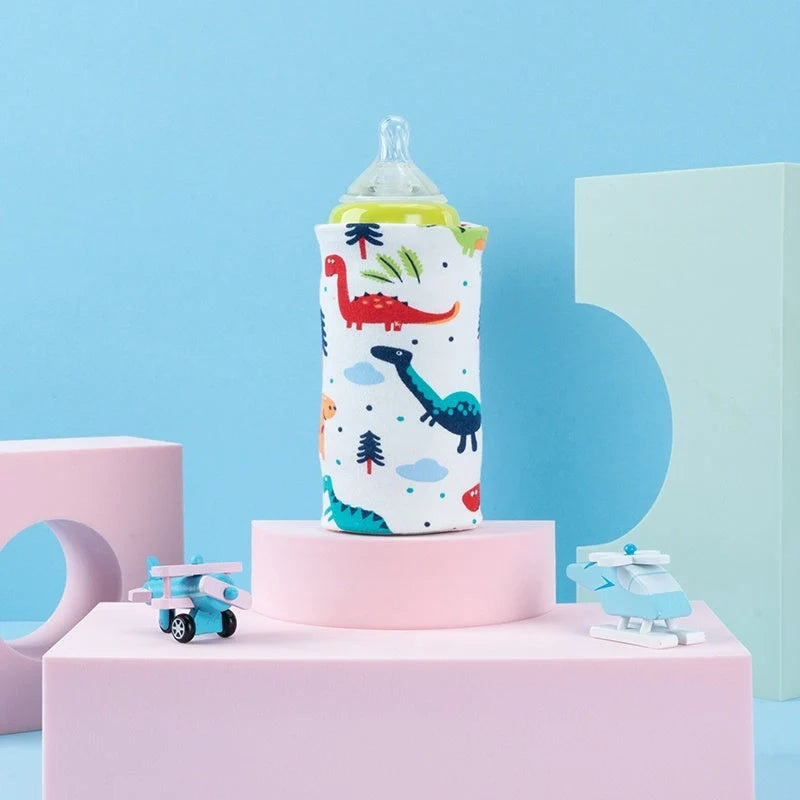 USB Milk Water Warmer Insulated Bag for Baby Bottles with USB charging cable