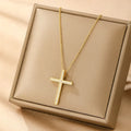 Women's copper electroplated necklace showing heart, round diamond, butterfly, and cross pendant shape options.