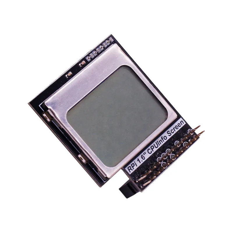 1.6 inch LCD display screen for Raspberry Pi CPU monitoring with a backlight switch.