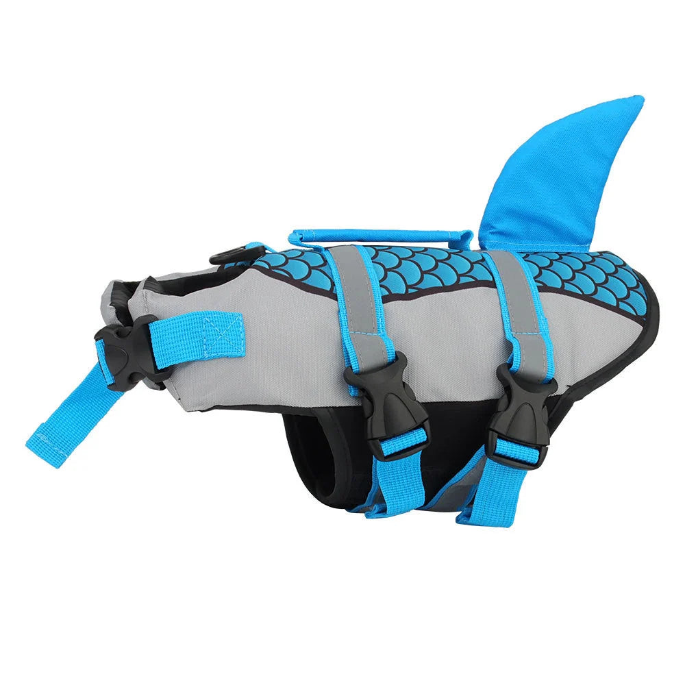 High buoyancy dog life jacket vest in various colors and sizes for safe pet swimming