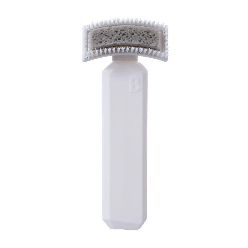 Premium Multifunctional Cleaning Brush with Sponge and Mesh Cotton Brush Heads for Versatile Household Cleaning