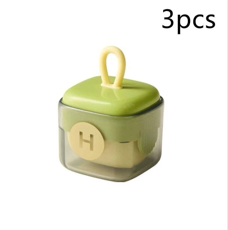 Green and yellow portable lint remover ball with ABS TPE material for gentle fabric care