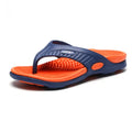 Flat slippers in khaki colour with rubber plastic outsole for indoor and outdoor wear
