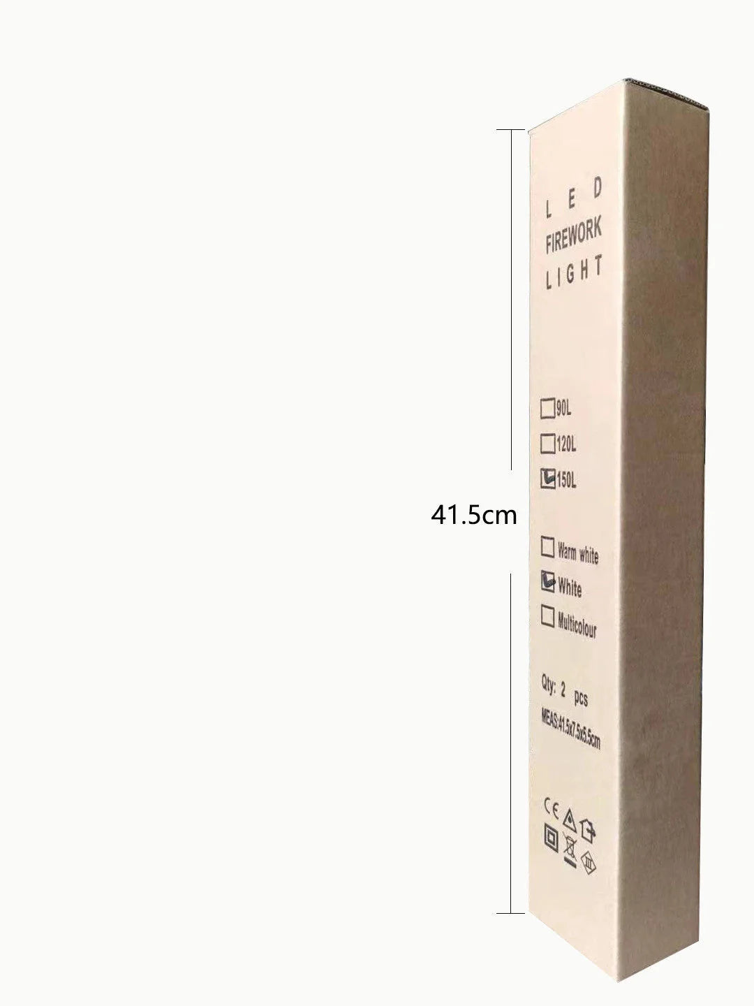 Solar-powered LED fireworks light string for outdoor decoration in various colors