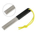 Diamond fishing hook file grinding stone portable tool in red, black, black green, black blue