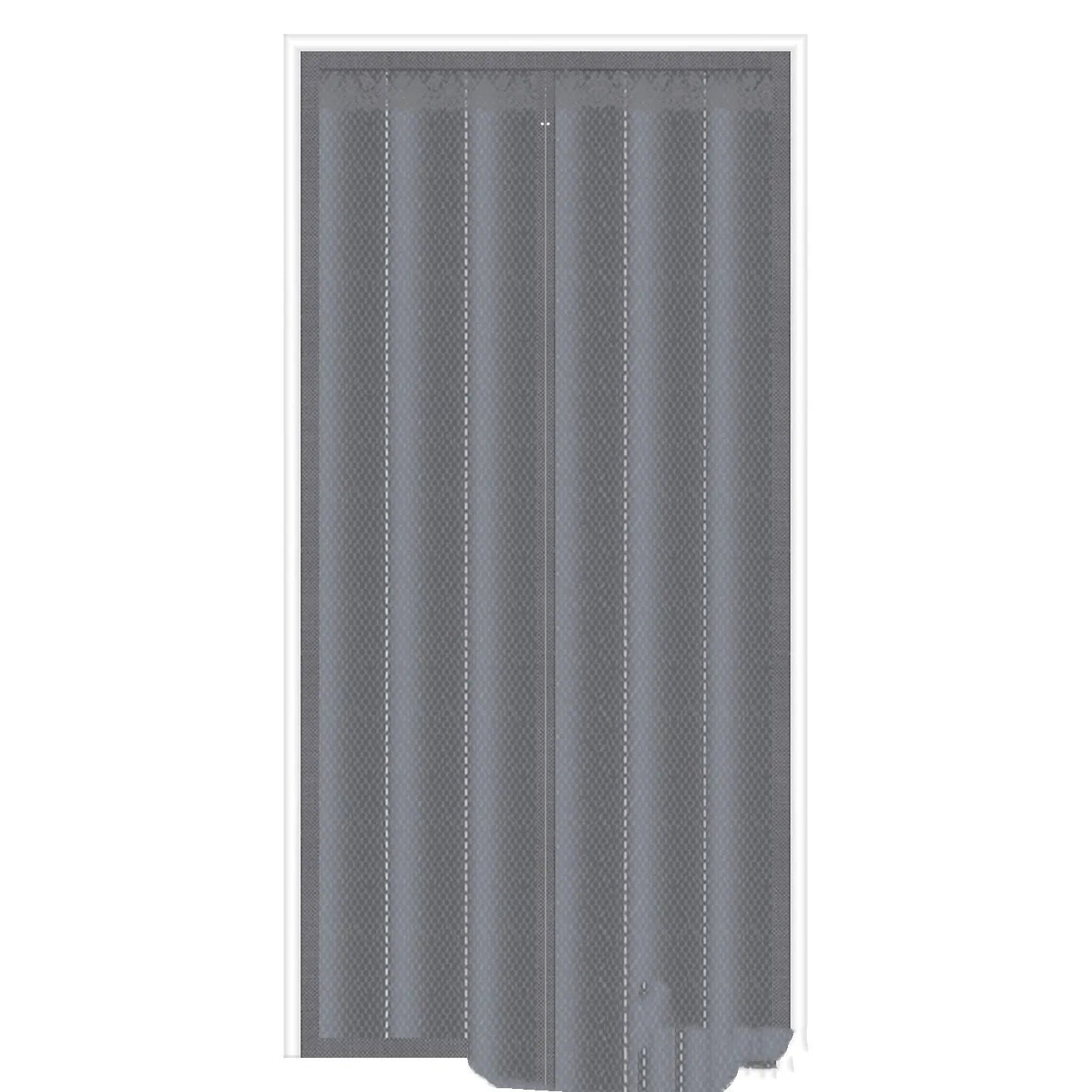 Full seam long magnetic strip cotton door curtain in Oxford cloth shown in a New Chinese style design.