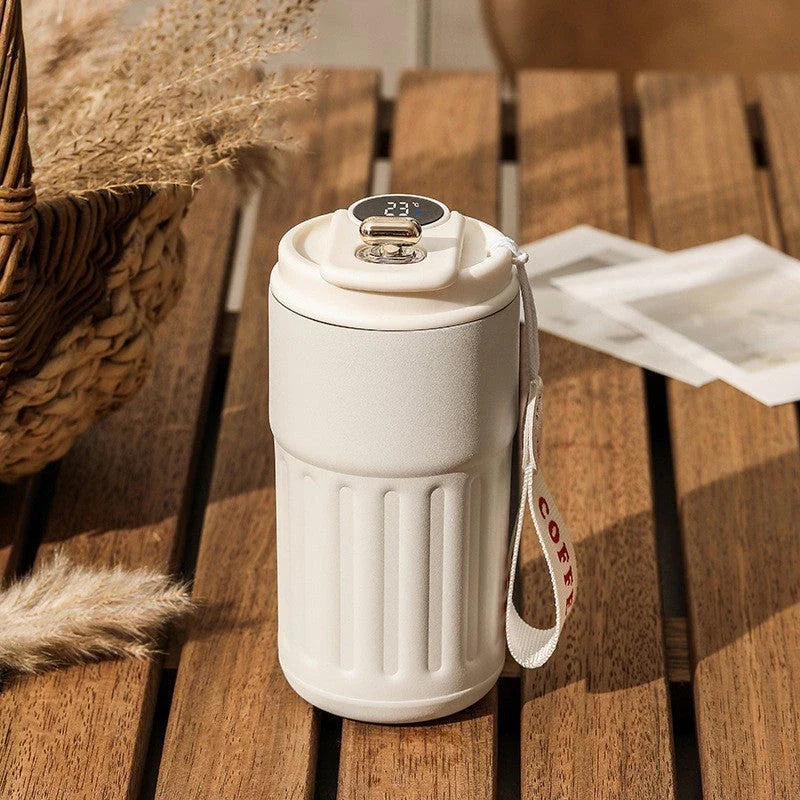 Smart Digital Thermal Bottle 450ml Stainless Steel Vacuum Flask with temperature display