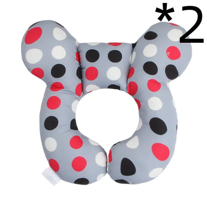 U-shaped baby head support pillow in various styles for car safety seats