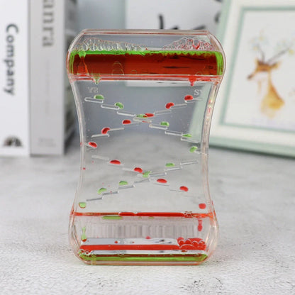 Creative Cruise Fluid Liquid Hourglass Timer with motion hour design in durable resin