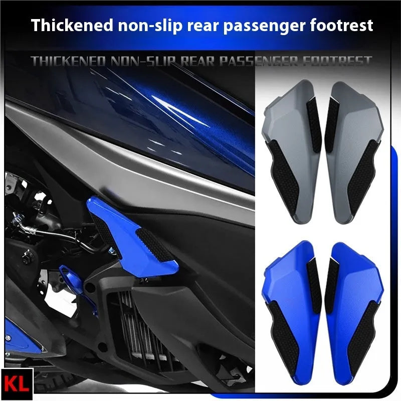 Red metal non-slip foot pedals for children's electric ride-on car passenger rear