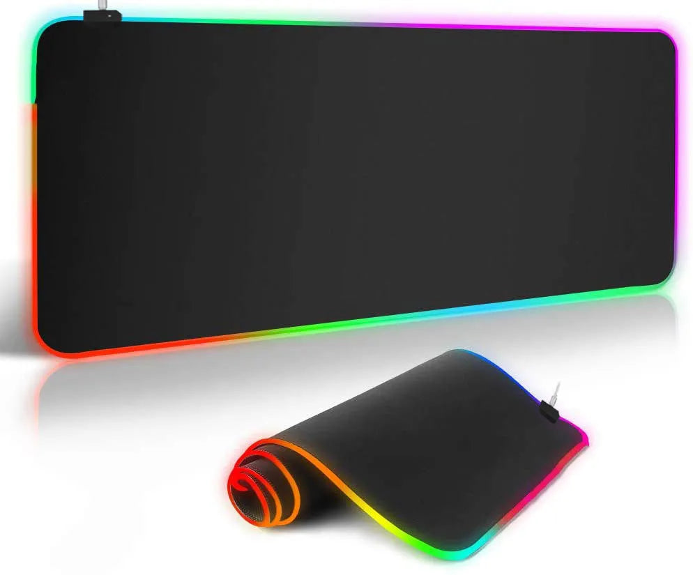 Symphony RGB luminous mouse pad with starry sky design and anti-slip rubber base