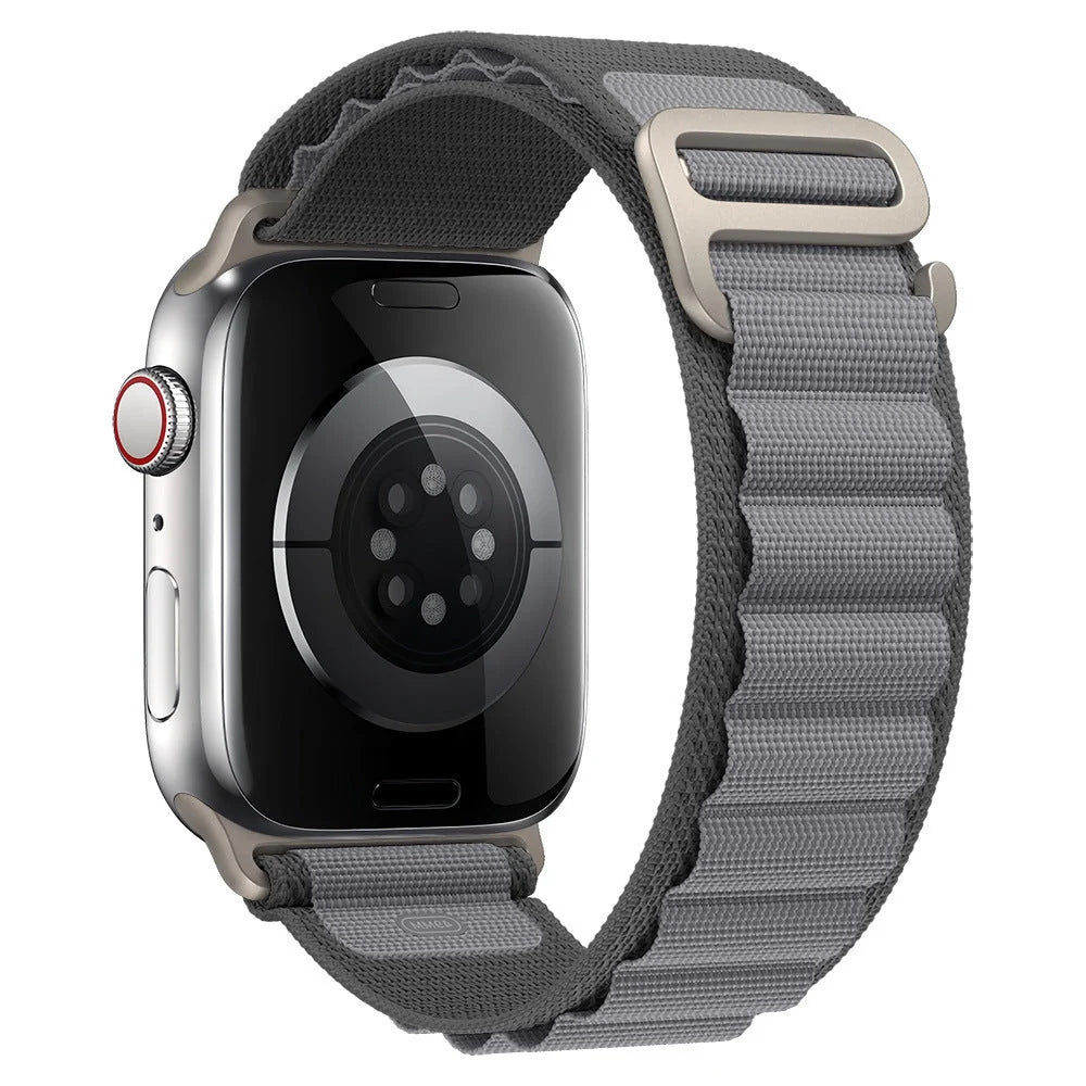 Apple Watch nylon strap with metal tips in various colours