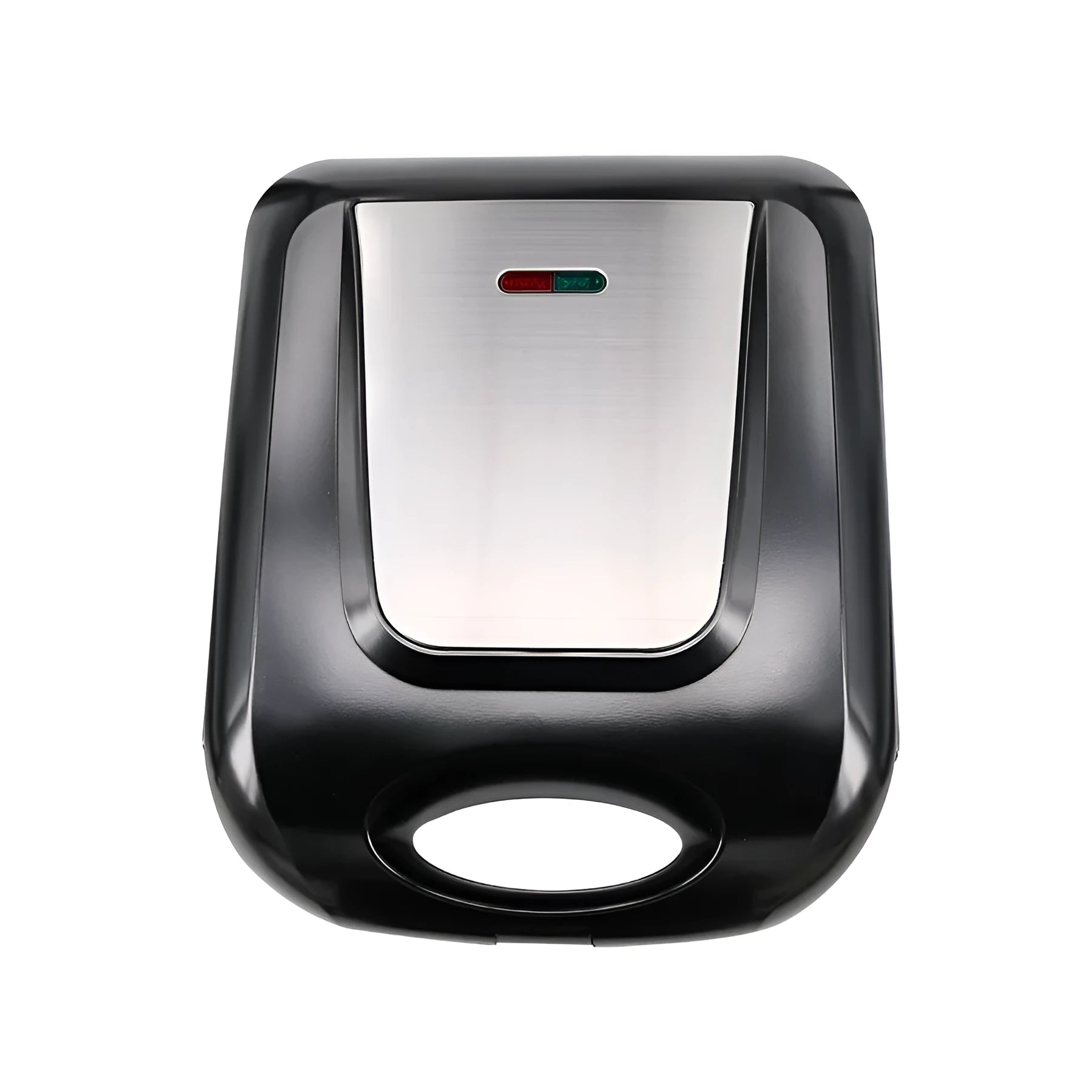 Black nut roasting machine for peanuts and hazelnuts on a kitchen counter.