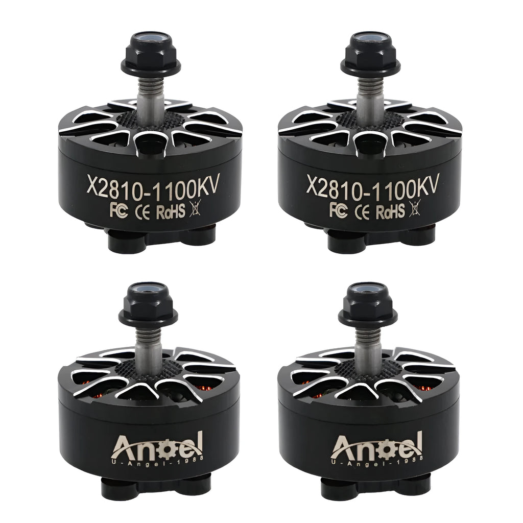 X2 810 brushless outrunner motor for RC drones and aircraft, metal construction.