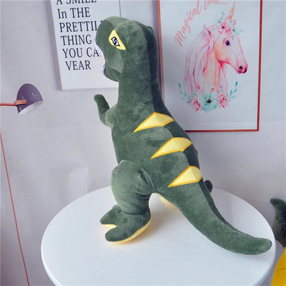 Cartoon Tyrannosaurus plush toy with reversible sequins for kids