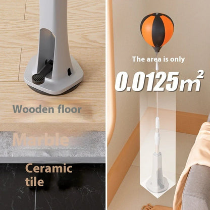 Vertical boxing target with adjustable height mechanism and PU striking surface for home training