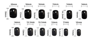 Coffee milk bear design nail patches size 0-9 with adhesive glue tube