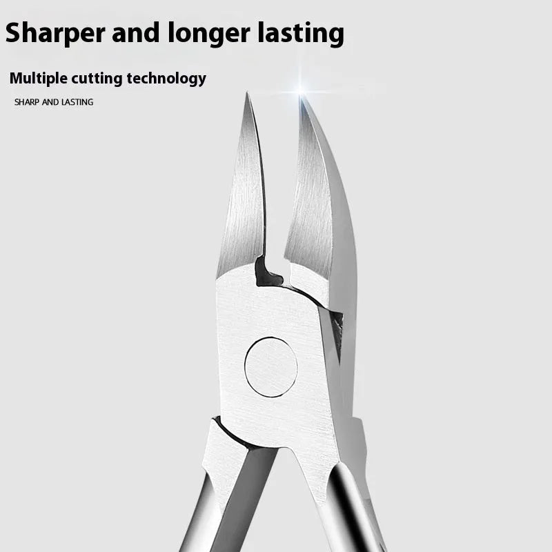 Bevel olecranon nail groove clippers in five colours - black, red, blue, pink, white