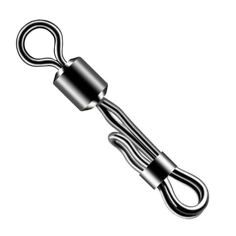 Brass quick line change barrel swivel clamp set for fishing reel maintenance
