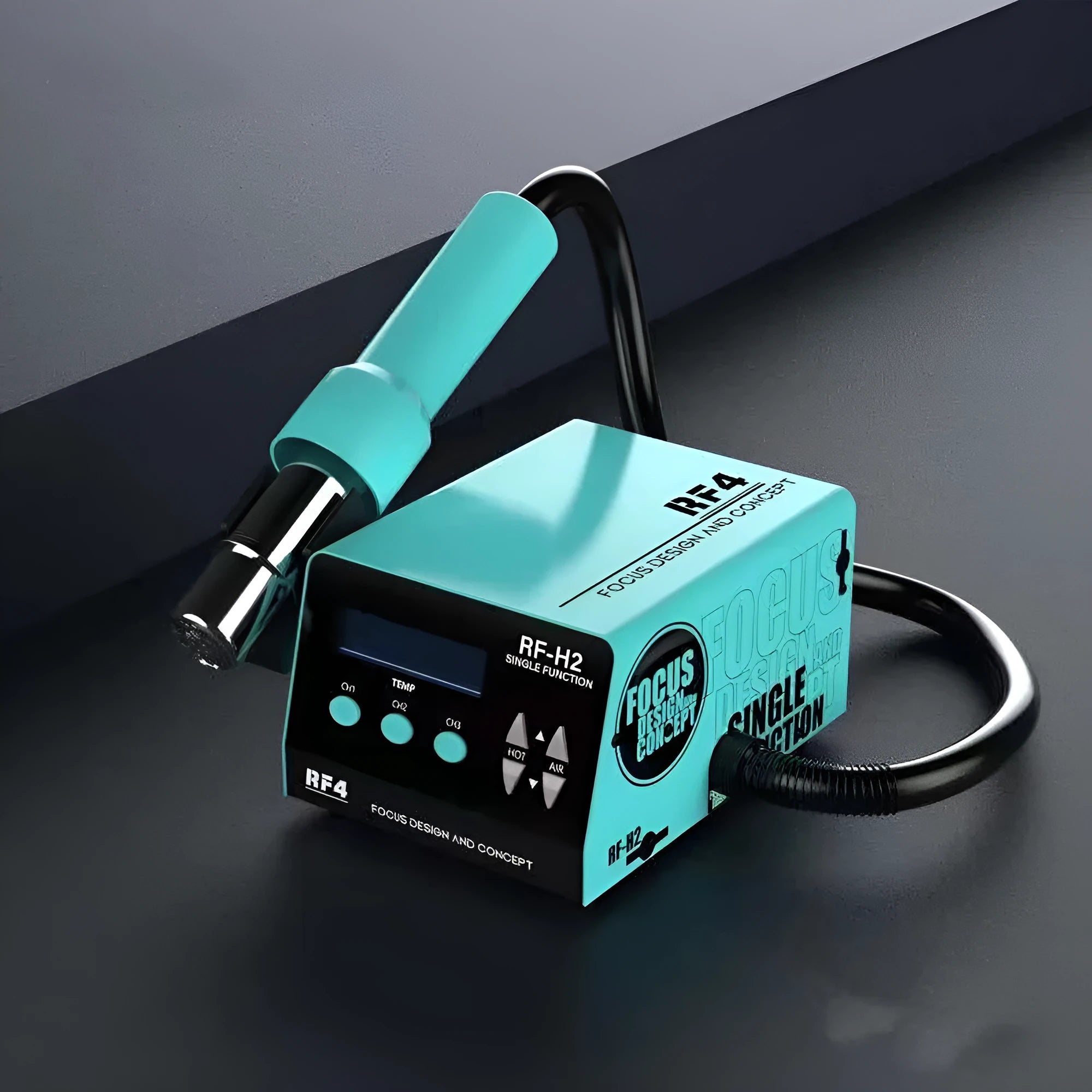 RF4H2 digital display wind gun with three nozzles for BGA chip repair