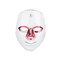 Rechargeable manual touch LED beauty mask in black golden edge, white golden edge, or white rose gold rim colour