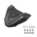 Black ABS plastic fixed wind deflector wing for KTM 390 and 790 Adventure motorcycles.