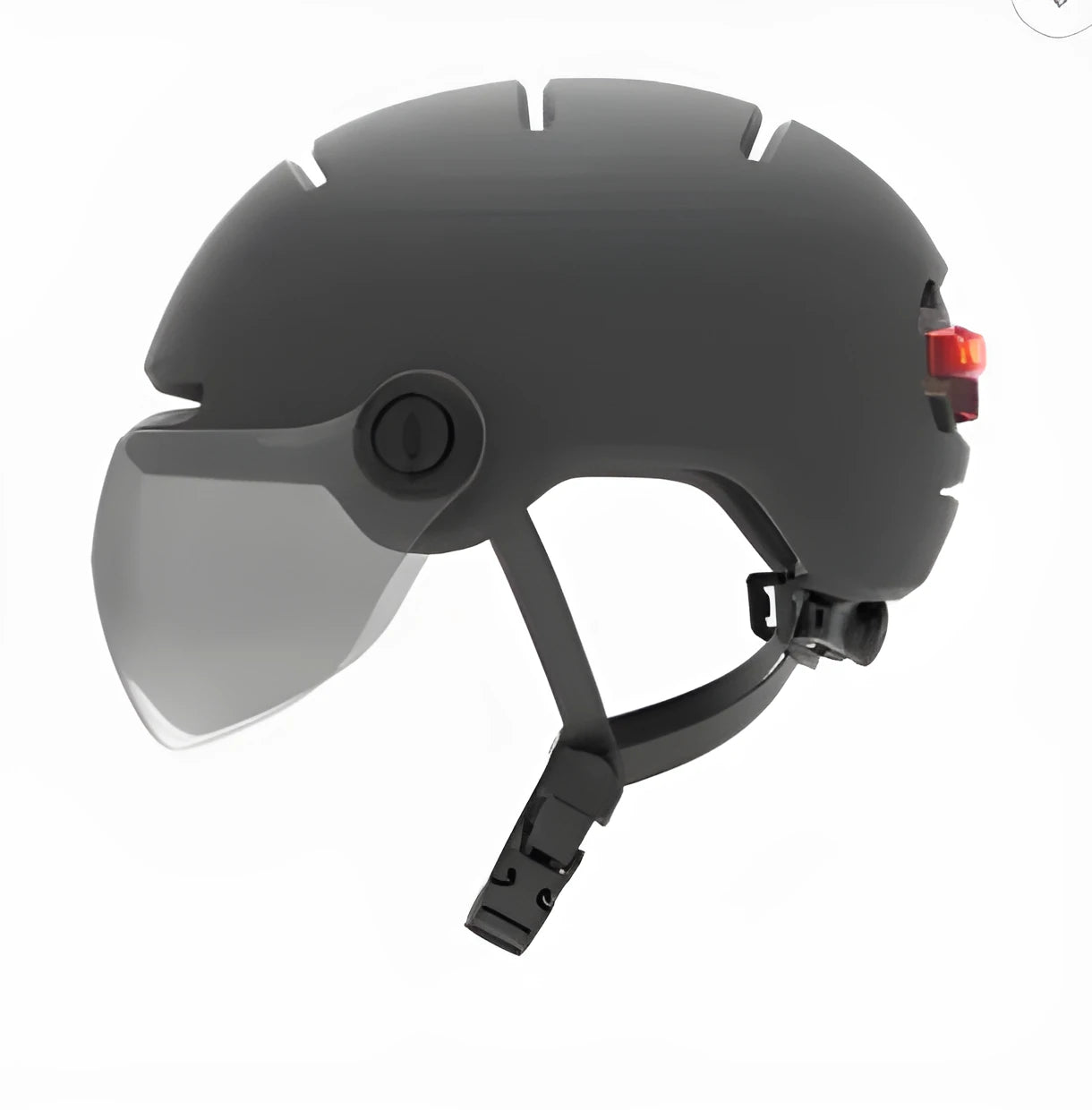 Cycling helmet with integrated automatic LED brake light and tail light in PC and EPS construction