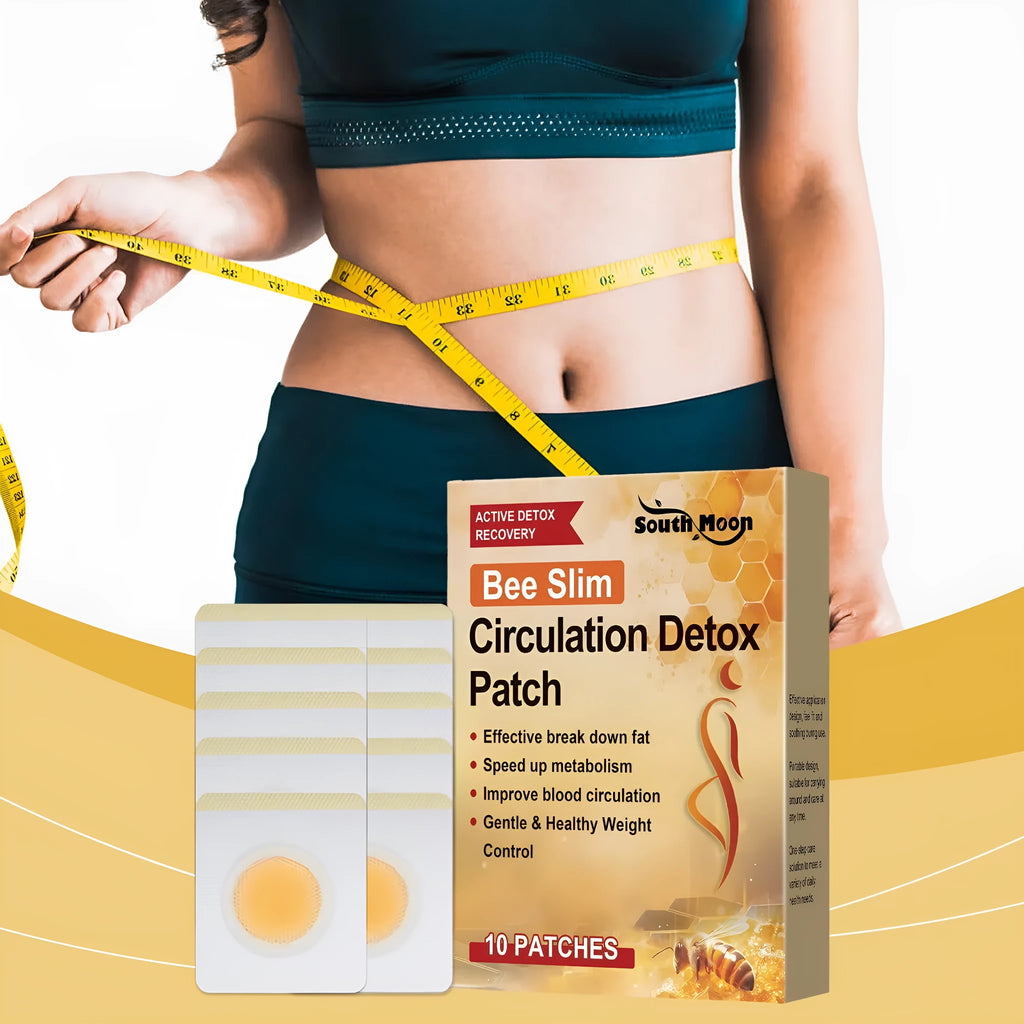 Pack of 10 herbal bee venom and argy wormwood navel stickers for body contouring
