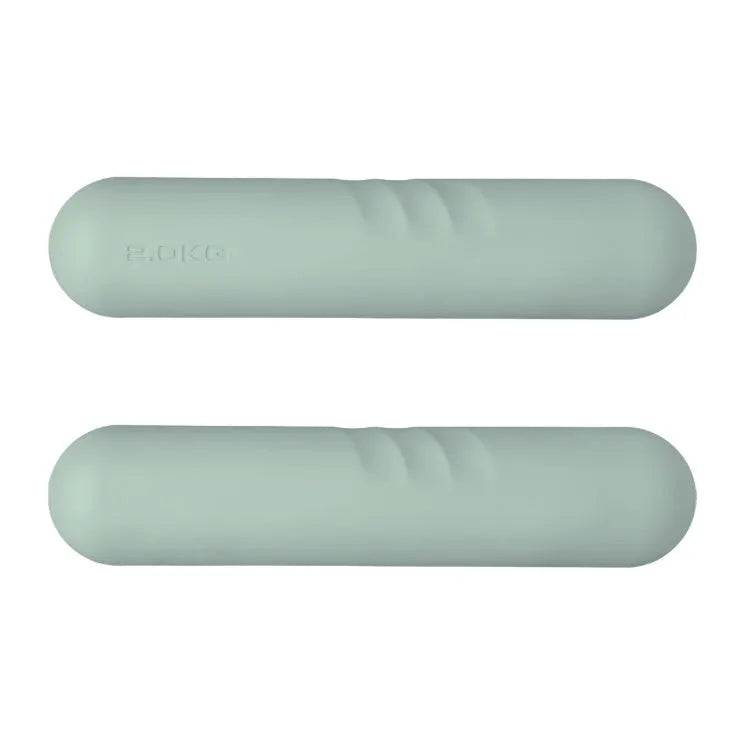 Silicone edged non-slip hand-drawn yoga dumbbell stick in various colours and weights for fitness training