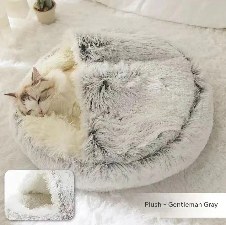Cozy 2-in-1 Pet Bed in various colors and sizes, designed for ultimate comfort and relaxation for cats and dogs.