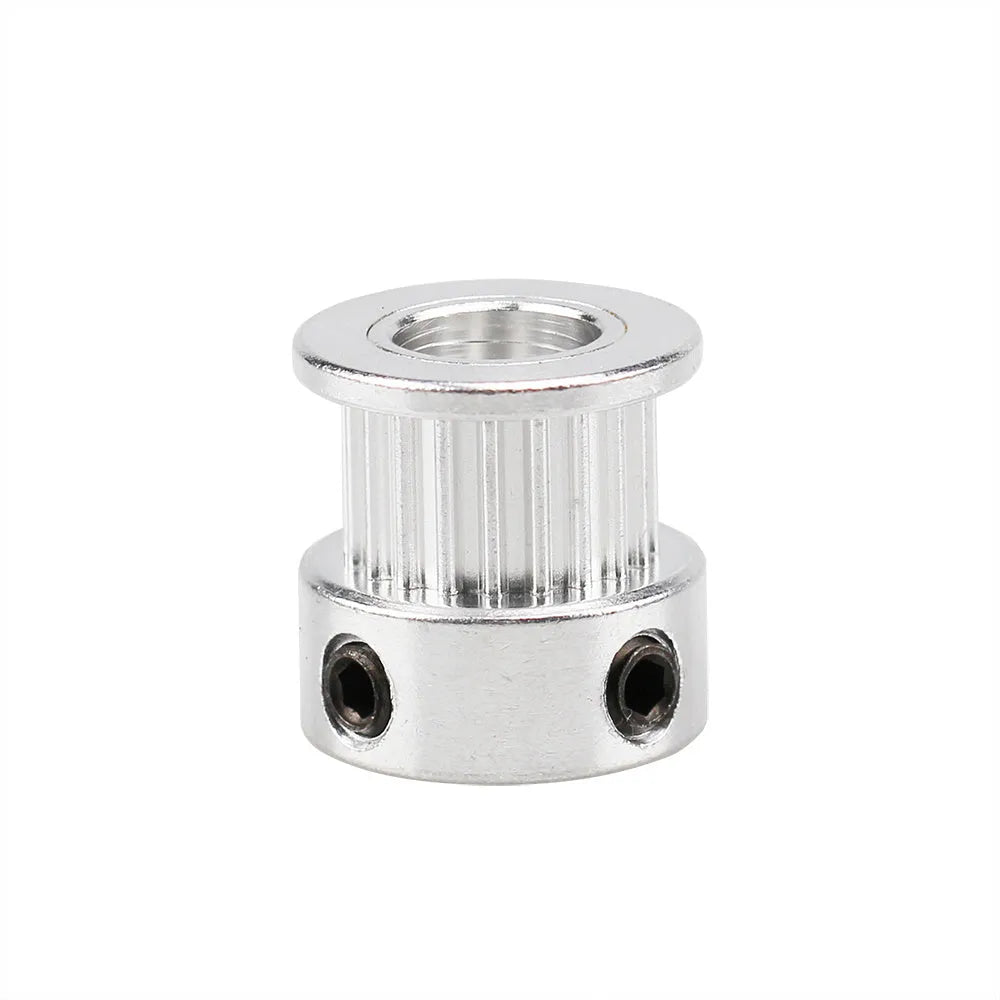 White stainless steel 2GT timing belt gear for 3D printer extrusion