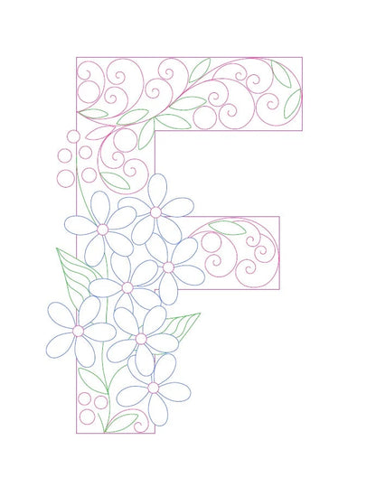 Paper Filigree Painting Kit - Letters for creative art projects