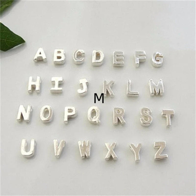 Peach Heart Shaped Letter Necklace in gold and silver finishes with alloy pendant