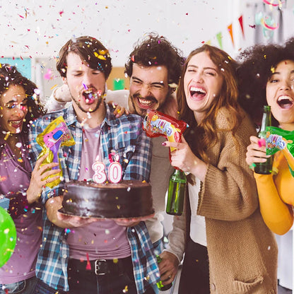 Hand-held automatic inflatable spray balloon for parties and celebrations