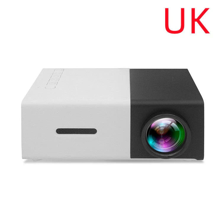 Portable home cinema mini projector with 3D HD LED display, HDMI, USB, and 1080P resolution