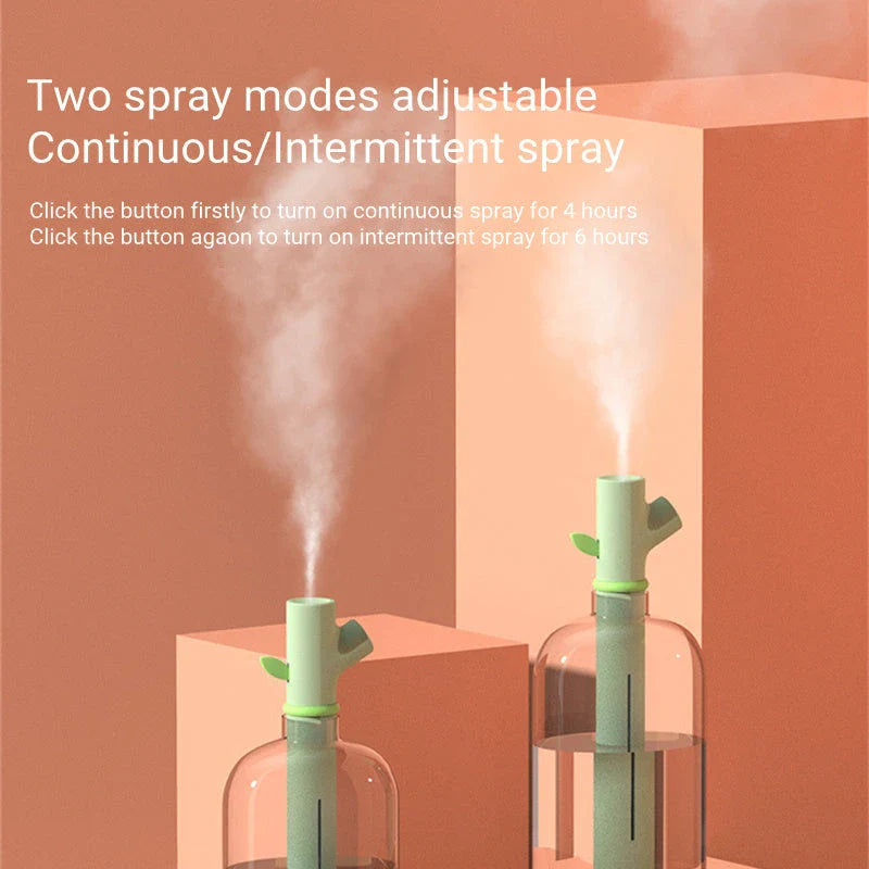 Compact portable USB humidifier with adjustable mist settings for home and office use