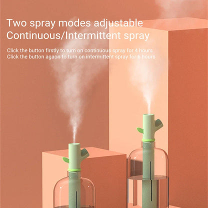 Compact portable USB humidifier with adjustable mist settings for home and office use