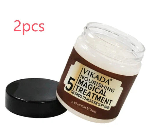 Deep moisturising hair mask in 80ml container for damaged hair treatment with 2-5 minute application