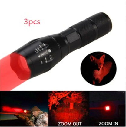 Portable Mini LED Zoom Flashlight with adjustable focus for outdoor use