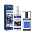 Fast Car Interior Cleaner kit with spray bottle, blue sponge, and microfiber cloth.