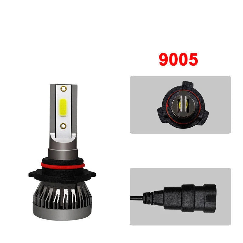 GM compatible LED car headlights with 3600LM luminous flux and aviation aluminum construction