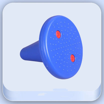 Children's balance training toy with bright colours and tactile dots for sensory integration