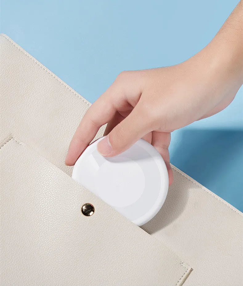 60W fast charging cable storage box with Apple Android Type-C interfaces, white, showing organised interior